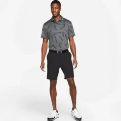 Nike Pikétröjor Herr-Dri-Fit Vapor Line Jaquard Golf Polo Dk Smoke Grey-Black