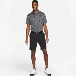 Nike Pikétröjor Herr-Dri-Fit Vapor Line Jaquard Golf Polo Dk Smoke Grey-Black
