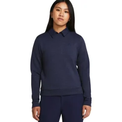 Under Armour Tröjor Dam-Drive Midlayer Crew Blå Navy (Midnight 410)