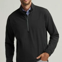 Peter Millar Jackor Herr-Dunes Half-Zip Svart Black