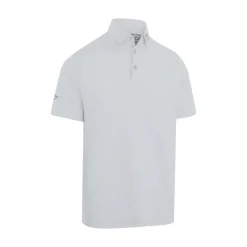 Callaway Pikétröjor Herr-Emea Ss Ventilated Jacquard Polo Gray Dawn