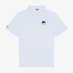 Malbon Golf Pikétröjor Herr-Fairway Baldwin Polo Vit White