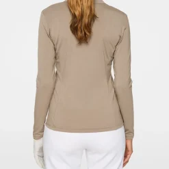 J.Lindeberg Pikétröjor Dam-Falah Long Sleeve Polo Brindle