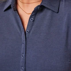 Travis Mathew Pikétröjor Dam-Featherweight Active Heather-Navy-Blazer