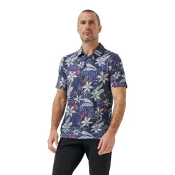 Travis Mathew Pikétröjor Herr-Featherweight Open B Svart Black