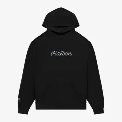 Malbon Golf Tröjor Herr-Fesque Hoodie Svart Black