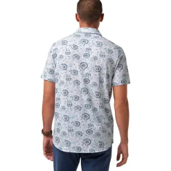 Travis Mathew Pikétröjor Herr-Flourish Button Up Vit White