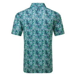 FootJoy Pikétröjor Herr-Garden Print Blå Navy