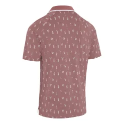 Callaway Pikétröjor Herr-Geo Cocktail Print Polo Mesa-Rose