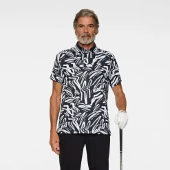 J.Lindeberg Pikétröjor Herr-George Polo Scribble JL White