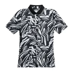 J.Lindeberg Pikétröjor Dam-Georgia Print Polo Scribble JL White