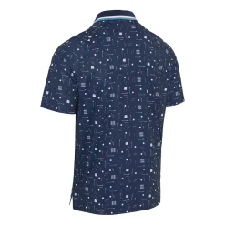 Callaway Pikétröjor Herr-Golf Collection Print Polo Blå Peacoat