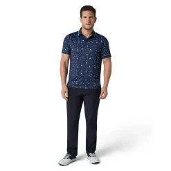 Callaway Pikétröjor Herr-Golf Collection Print Polo Blå Peacoat