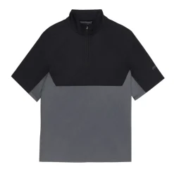 Lyle & Scott Jackor Herr-Golf Windjammer Shirt Jet Black- Granite