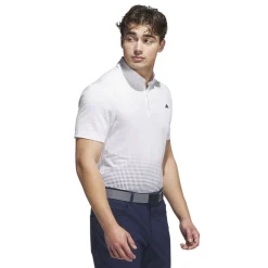 Adidas Pikétröjor Herr-Go-To Print Polo Vit White