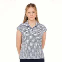 Func Factory Pikétröjor Dam-Grace Navy Print (840)