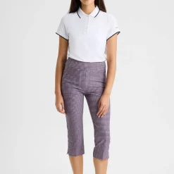 Röhnisch Capribyxor Dam-Grace Capri Minicheck-Pink