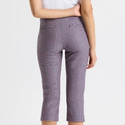 Röhnisch Capribyxor Dam-Grace Capri Minicheck-Pink