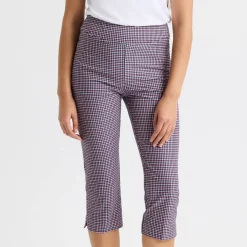 Röhnisch Capribyxor Dam-Grace Capri Minicheck-Pink