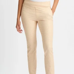 Röhnisch Byxor Dam-Grace Pant Minicheck-Peach