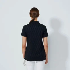 Daily Sports Pikétröjor Dam-Graphic Jaquard Ss Poloshirt Svart Black