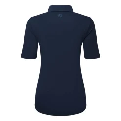 FootJoy Pikétröjor Dam-Half Sleeve Ruched Lisle Blå Navy