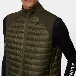 J.Lindeberg Västar Herr-Hayden Quilt Hybrid Vest Forest-Green