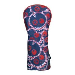 Krave Headcovers-Headcover Driver Voodoo Stack Navy-Red