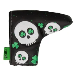 Pure Headcovers-Headcover Putter Blade Svart Grön Lucky/Svart/Grön