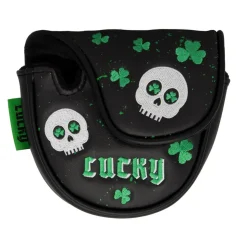 Pure Headcovers-Headcover Putter Mallet Svart Grön Lucky/Svart/Grön