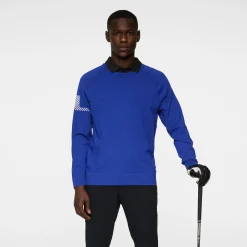 J.Lindeberg Tröjor Herr-Heath Knitted Sweater Clematis-Blue