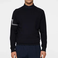 J.Lindeberg Tröjor Herr-Heath Knitted Sweater Blå JL Navy