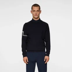 J.Lindeberg Tröjor Herr-Heath Knitted Sweater Blå JL Navy