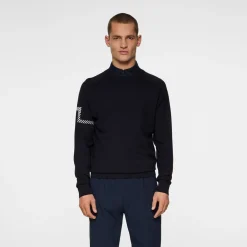 J.Lindeberg Tröjor Herr-Heath Knitted Sweater Blå JL Navy