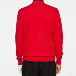 J.Lindeberg Tröjor Herr-Henry Knitted Sweater Barbados-Cherry