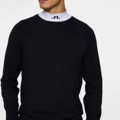J.Lindeberg Tröjor Herr-Henry Knitted Sweater Blå JL Navy
