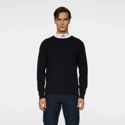 J.Lindeberg Tröjor Herr-Henry Knitted Sweater Blå JL Navy