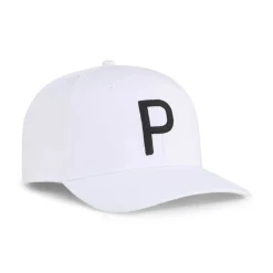Puma Kepsar-Heritage P Tech Cap White Glow- Black