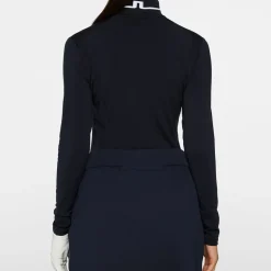 J.Lindeberg Tröjor Dam-Hertta Long Sleeve Polo Blå JL Navy