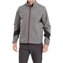 FootJoy Regnjackor Herr-Hydrolite X Jacket Charcoal With Black & Red