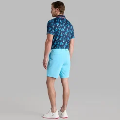 G/Fore Pikétröjor Herr-Iris Floral Tech Jersey Blå Navy (Twilight)