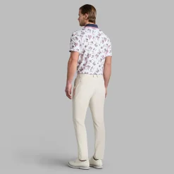 G/Fore Pikétröjor Herr-Iris Floral Tech Jersey Vit Vit (Snow)