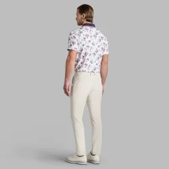 G/Fore Pikétröjor Herr-Iris Floral Tech Jersey Vit Vit (Snow)