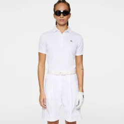 J.Lindeberg Pikétröjor Dam-Izara Polo Vit White