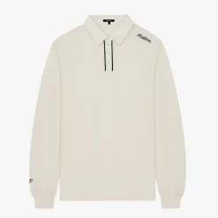Malbon Golf Pikétröjor Herr-JP LS Cotton Modal Pique Vit Cream