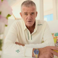 Malbon Golf Pikétröjor Herr-JP LS Cotton Modal Pique Vit Cream