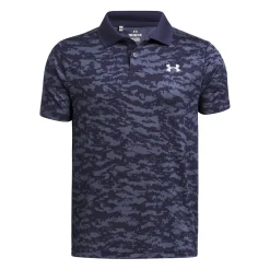 Under Armour Juniorkläder Kille-Jr Matchplay Printed Polo Blå Navy (Midnight 410)