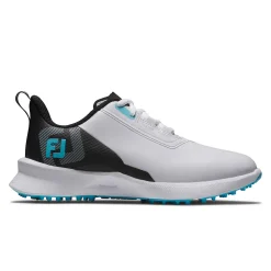 FootJoy Juniorskor-Junior Fuel Vit White-Black-Blue