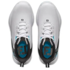 FootJoy Juniorskor-Junior Fuel Vit White-Black-Blue