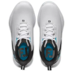 FootJoy Juniorskor-Junior Fuel Vit White-Black-Blue